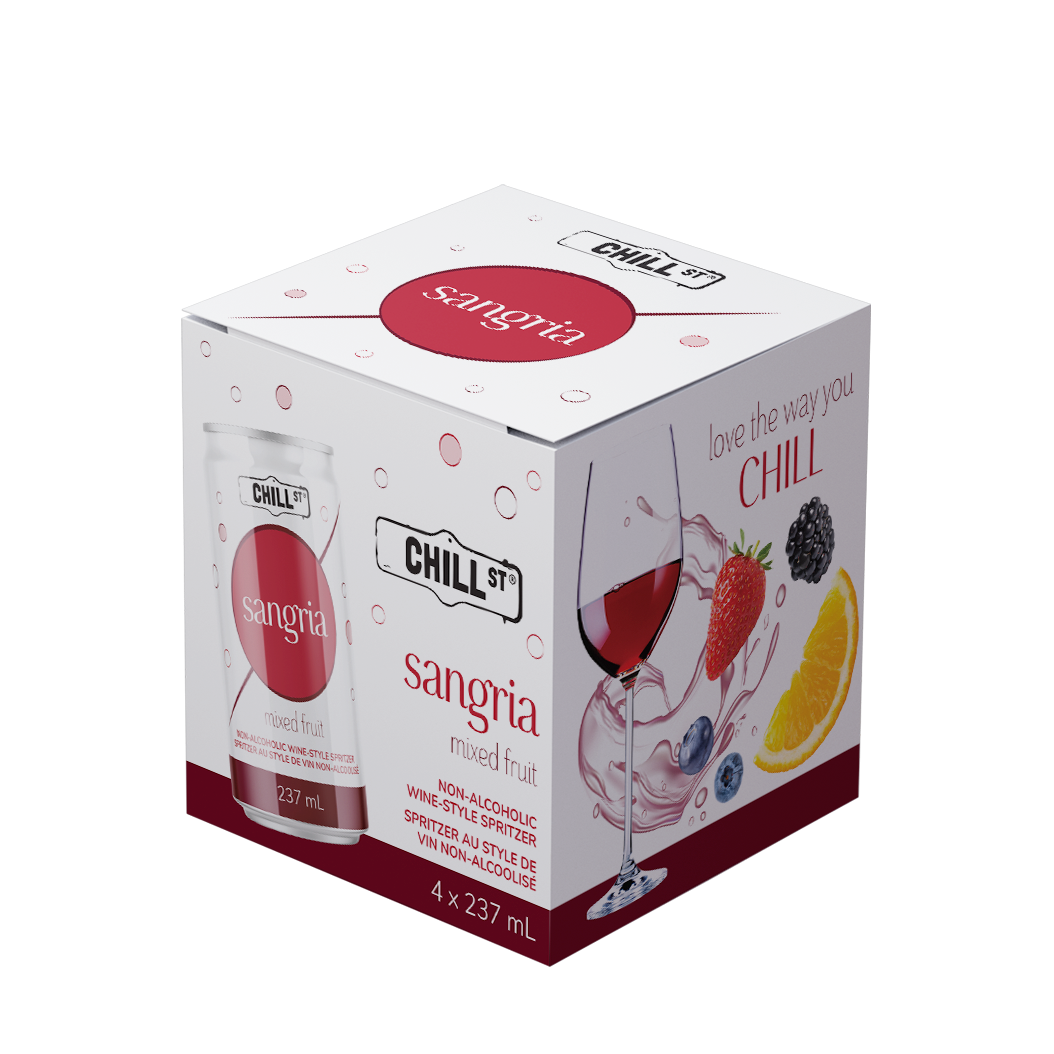 Sangria Non-Alcoholic Wine Spritzer 4-pack
