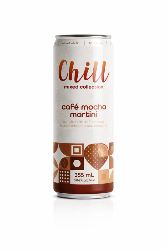 Non Alcoholic Mocha Martini Mocktail