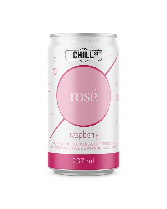 Rosé Raspberry Non-Alcoholic Wine