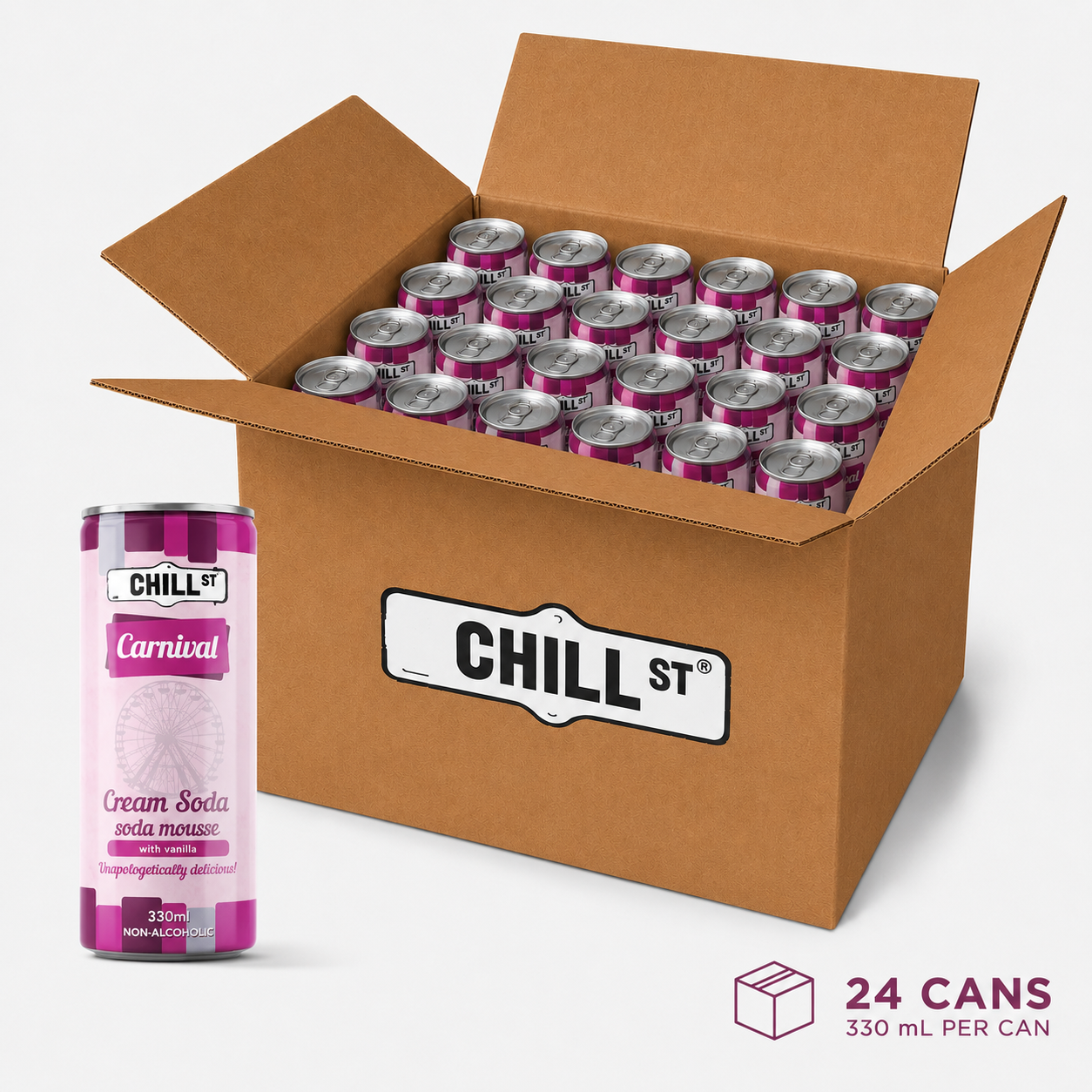 Carnival Cream Soda 24-pack