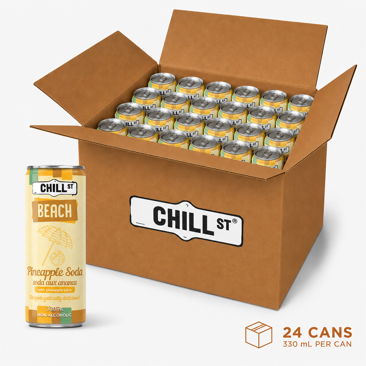 Pineapple Soda 24-pack